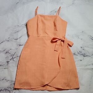 Altar'd State Orange Mini Dress